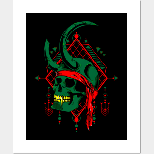 Devil Pirate Skull Posters and Art